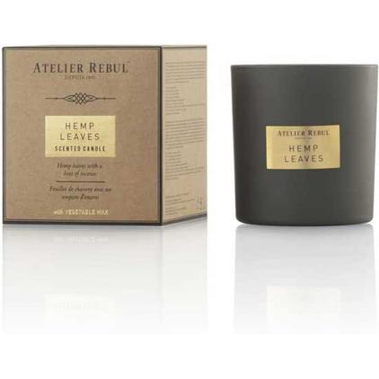 Overview second image: Atelier Rebul scented candle hemp leaves