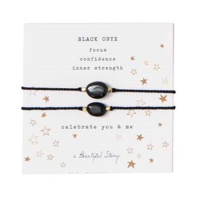 Overview image: A Beautiful Story gemstone card YOU&ME black ony
