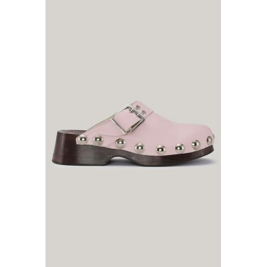 Overview image: Ganni retro leather clog