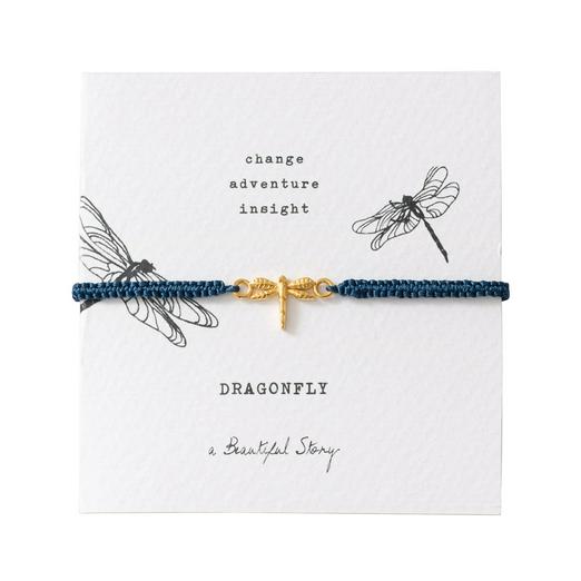Overview image: A Beautiful Story armband Symbol dragonfly gold