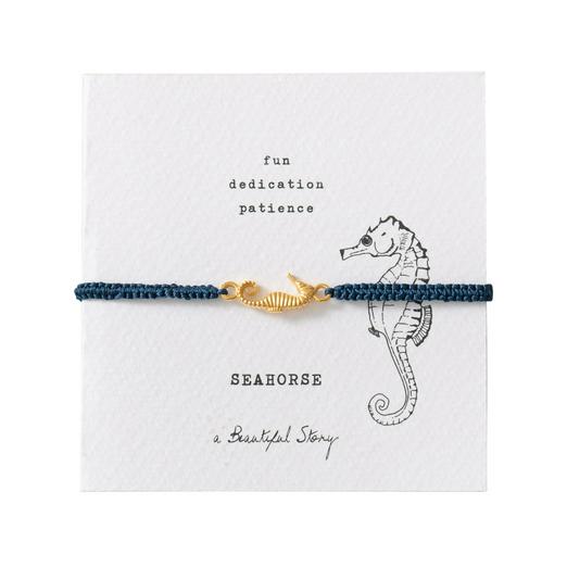 Overview image: A Beautiful Story armband Symbol seahorse gold