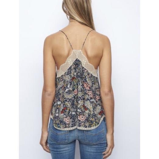 Overview second image: Zadig&Voltaire top christy soft british flowe