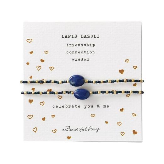 Overview image: A Beautiful Story gemstone card YOU&ME lapis laz