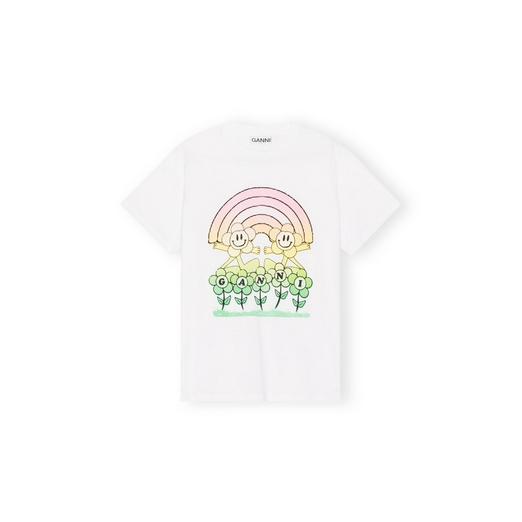 Overview image: Ganni basic jersey rainbow relaxed