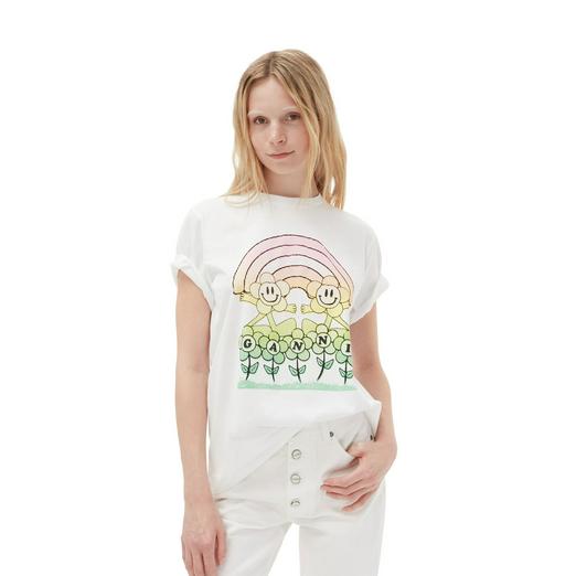 Overview second image: Ganni basic jersey rainbow relaxed